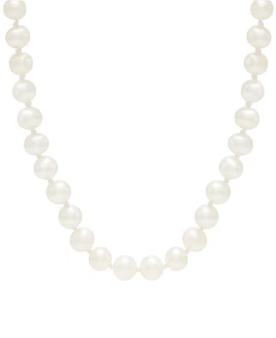 Honora White Cultured Freshwater Pearl (5-6mm) Necklace In 14k Yellow Gold