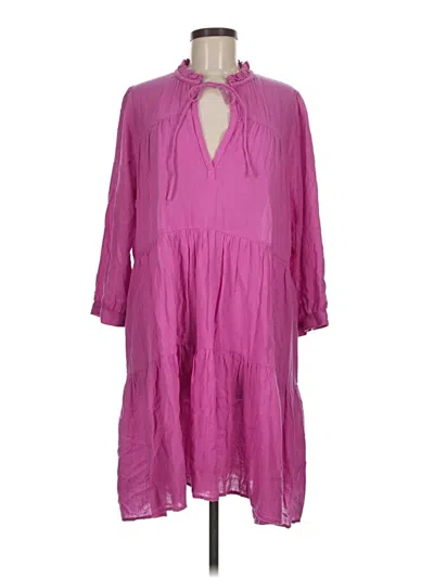 Pre-owned Honorine Casual Dress In Purple