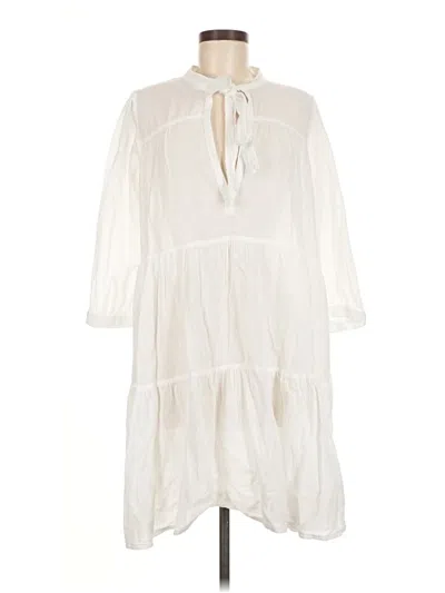 Pre-owned Honorine Casual Dress In White