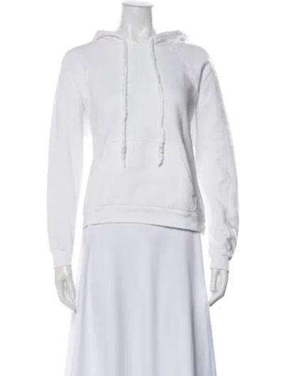 Pre-owned Honorine Crew Neck Long Sleeve Hoodie In White