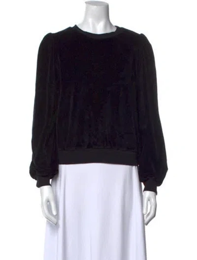 Pre-owned Honorine Crew Neck Long Sleeve Sweatshirt In Black