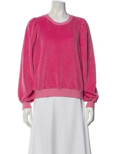 Pre-owned Honorine Crew Neck Long Sleeve Sweatshirt In Pink