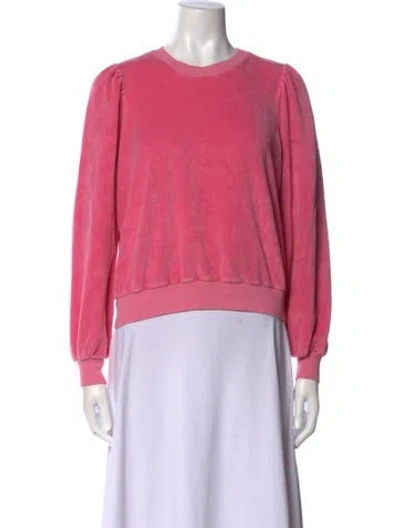 Pre-owned Honorine Crew Neck Long Sleeve Sweatshirt In Pink