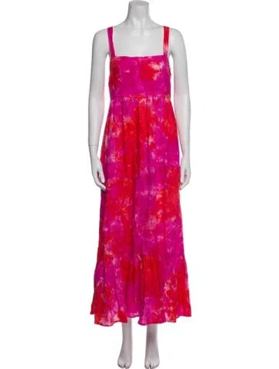 Pre-owned Honorine Linen Long Dress W/ Tags In Multi