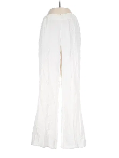 Pre-owned Honorine Linen Pants In White