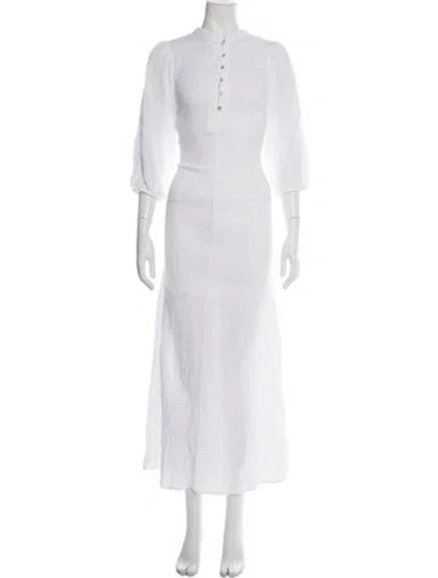 Pre-owned Honorine Long Dress In White