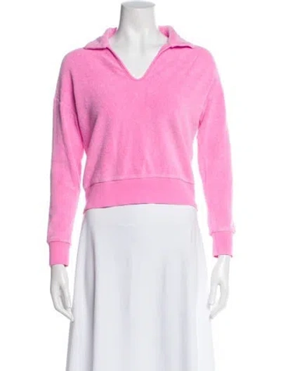 Pre-owned Honorine Long Sleeve Polo In Pink
