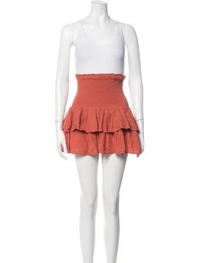 Pre-owned Honorine Mini Skirt In Orange