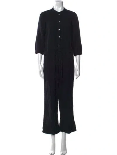 Pre-owned Honorine Mock Neck Jumpsuit In Black