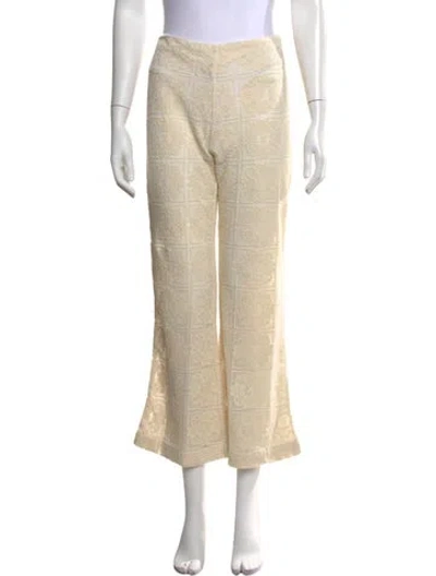 Pre-owned Honorine Patterned Flared Pants In Neutrals