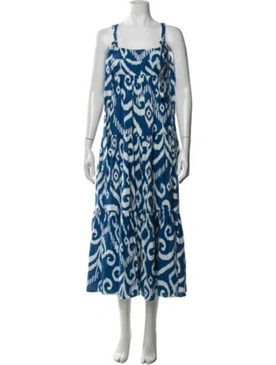 Pre-owned Honorine Printed Midi Length Dress In Multicolor