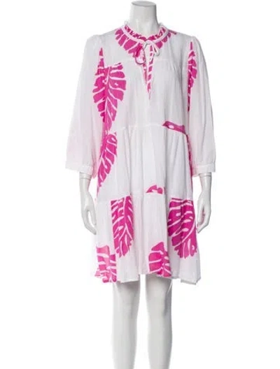 Pre-owned Honorine Printed Mini Dress In Pink
