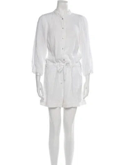 Pre-owned Honorine Romper In Neutrals