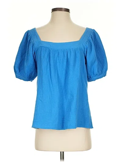 Pre-owned Honorine Short Sleeve Blouse In Blue