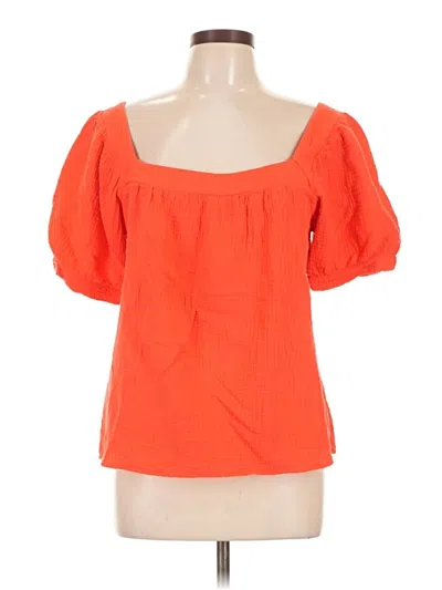 Pre-owned Honorine Short Sleeve Blouse In Orange