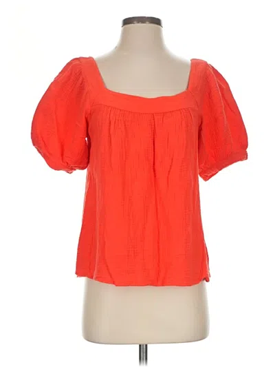 Pre-owned Honorine Short Sleeve Blouse In Orange