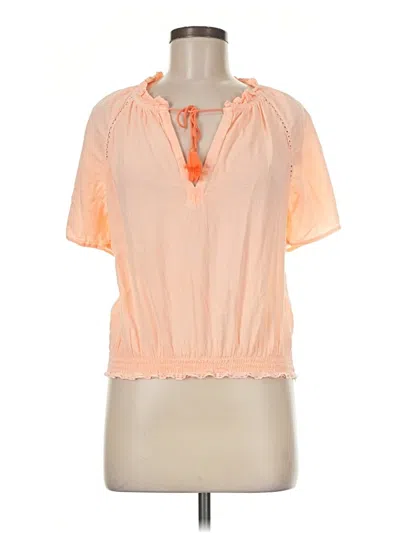 Pre-owned Honorine Short Sleeve Blouse In Orange