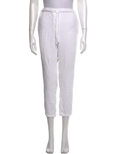 Pre-owned Honorine Straight Leg Pants In White