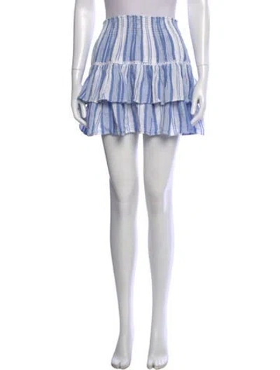 Pre-owned Honorine Striped Mini Skirt In Blue