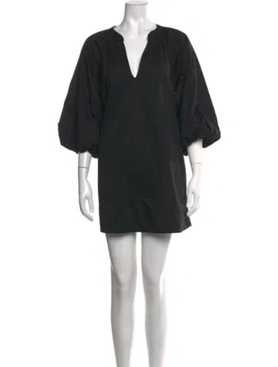 Pre-owned Honorine V-neck Mini Dress W/ Tags In Black