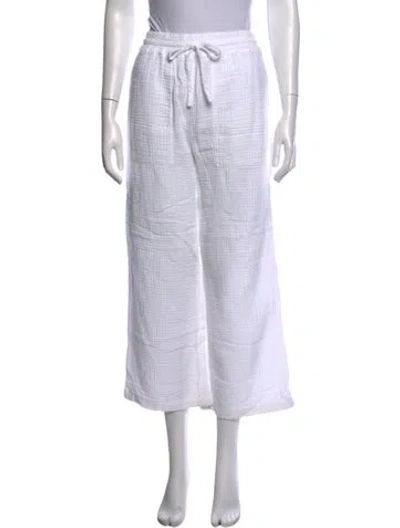 Pre-owned Honorine Wide Leg Pants In White