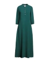 Honorine Woman Maxi Dress Green Size S Cotton