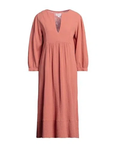 Honorine Woman Midi Dress Salmon Pink Size M Cotton