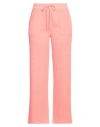 Honorine Woman Pants Coral Size M Cotton In Red