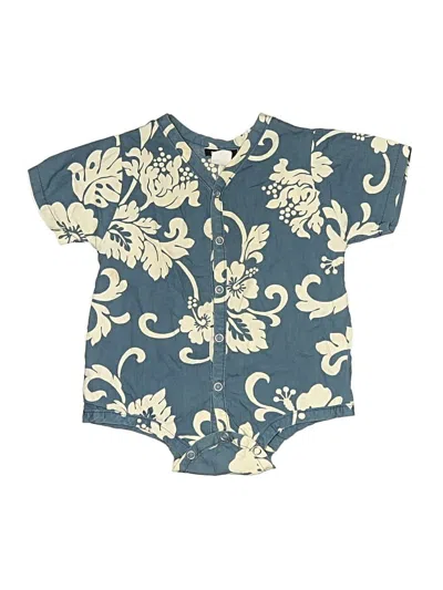 Pre-owned Honua Kids' Short Sleeve Top Blue Tops
