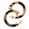 Hoo Hoops Women's Mini Shell Hoops In Tortoise In Brown