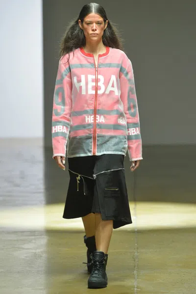 Pre-owned Hood By Air - S/s 14 - Organza Hockey Jacket In Black