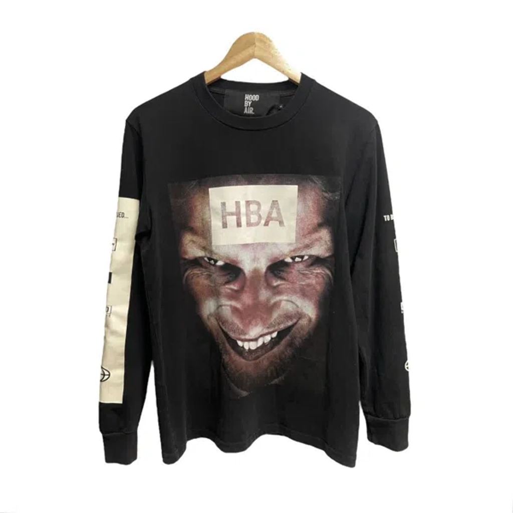 ポ*プ様 hood by air aphex twin hba Pre-owned Hood By Air Aphex Twin Longsleeve Sweater In Black
