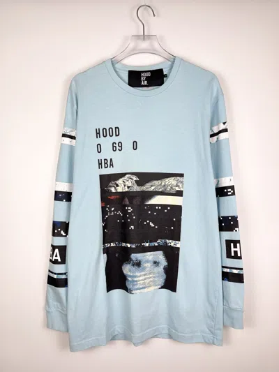 Pre-owned Hood By Air F/w2015 Pixelate T-shirt In Teal