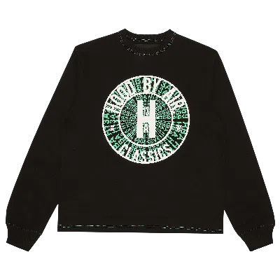 Pre-owned Hood By Air Long-sleeve Tee Black