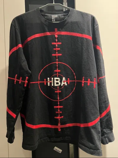 Pre-owned Hood By Air Long Sleeve Tshirt In Black