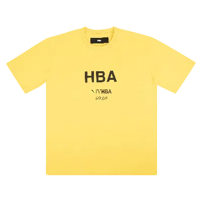 Pre-owned Hood By Air Niv Short-sleeve T-shirt 'yellow'