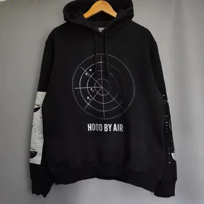 Pre-owned Hood By Air Radar Hoodie In Black