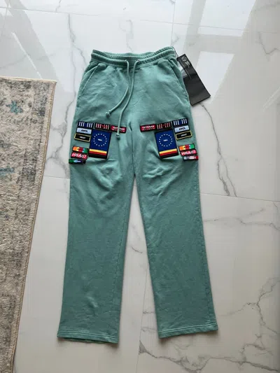 Pre-owned Hood By Air Sticky Tag Oversized Sweatpants In Green