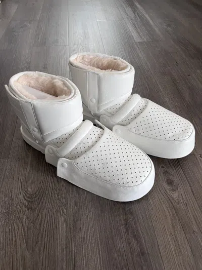 Pre-owned Hood By Air X Ugg Shayne Oliver Amourite Sabaton White Shoes