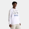 Hoodrich Men's Blaze Graphic Long-sleeve T-shirt In White/black/blue