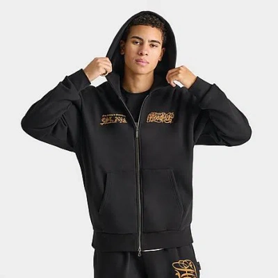 Hoodrich Men's Legacy Full-zip Hoodie In Black/gold