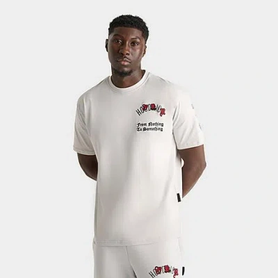 Hoodrich Men's Og Shadow T-shirt In Quiet Grey/lava Smoke/lychee