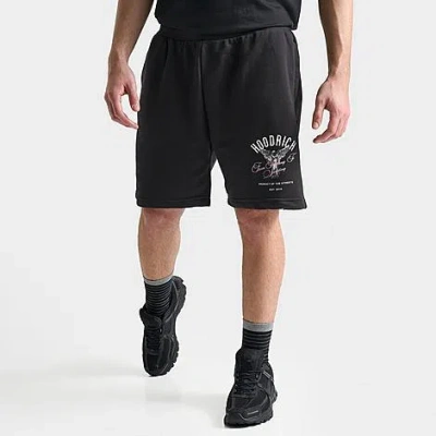 Hoodrich Men's Og Vital Shorts Size Small Cotton In Black/white/pastel Lavender