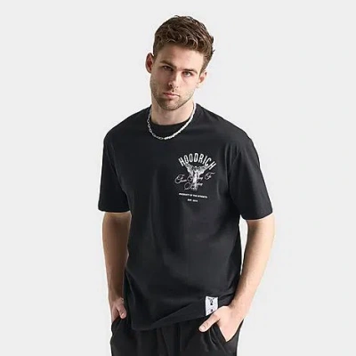 Hoodrich Men's Og Vital T-shirt Size 2xl Cotton In Black/white/pastel Lavender