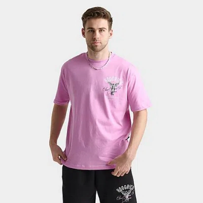 Hoodrich Men's Og Vital T-shirt Size Large Cotton In Pastel Lavender/white/black