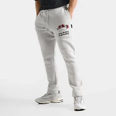 Hoodrich Men's Shadow Jogger Pants In Quiet Grey/lava Smoke/lychee