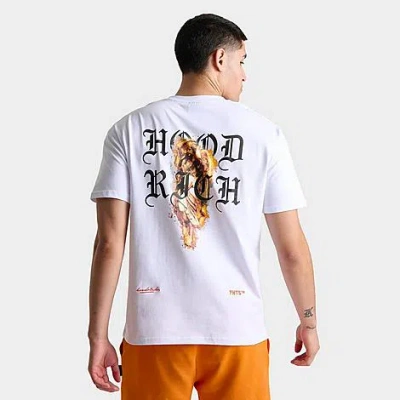 Hoodrich Men's Vici T-shirt In White/black/orange