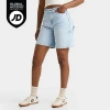 Hoodrich Women's Denim Script Jorts In Blue