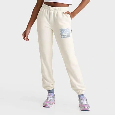 Hoodrich Women's Jewel Jogger Pants In Cream/silver Grey/ice Blue