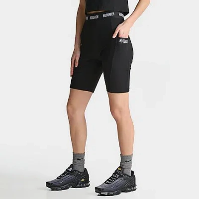 Hoodrich Women's Tape Logo Biker Shorts In Black